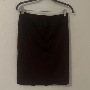 Express Elegant Dark Brown Pencil Skirt